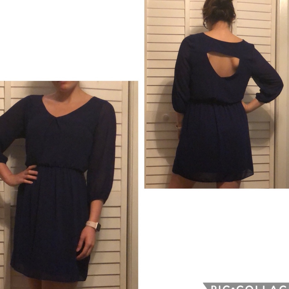 Navy cocktail dress